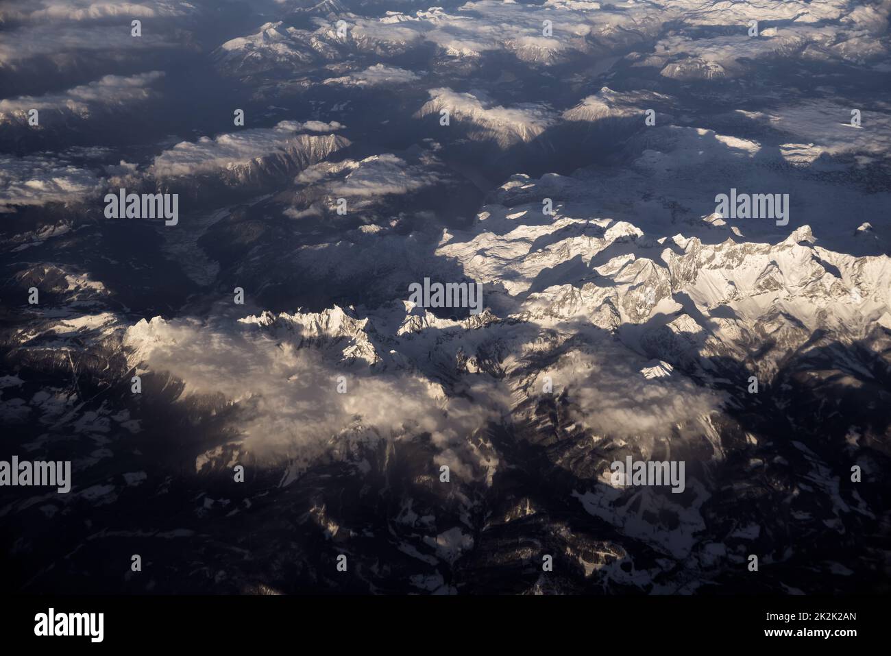 Aerial view majestic alps hi-res stock photography and images - Alamy