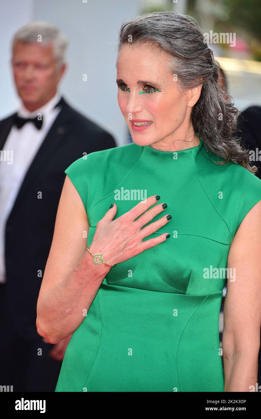 Andie MacDowell (dress by Prada) 75th Cannes Film Festival: closing