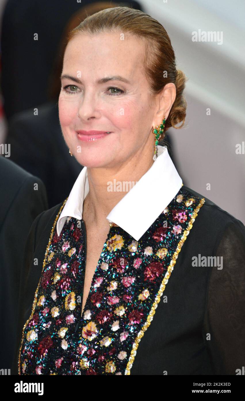 Carole Bouquet (dress and jewels by Chanel) 75th Cannes Film Festival: closing ceremony May 28, 2022 Stock Photo