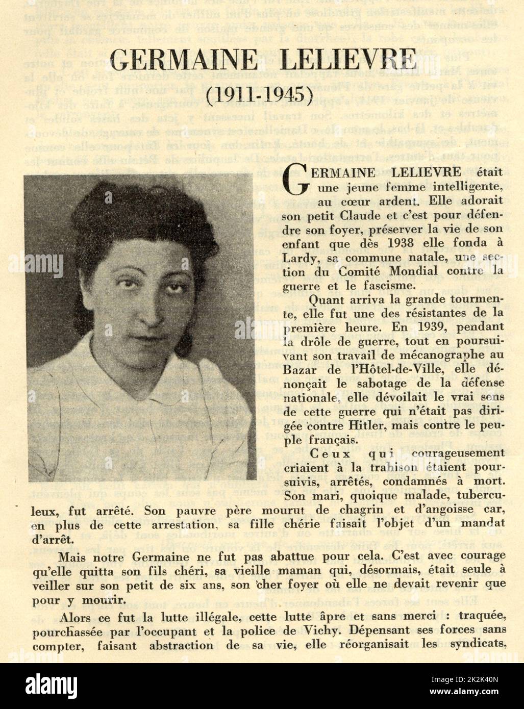 Resistance women france wwii hires stock photography and images Alamy