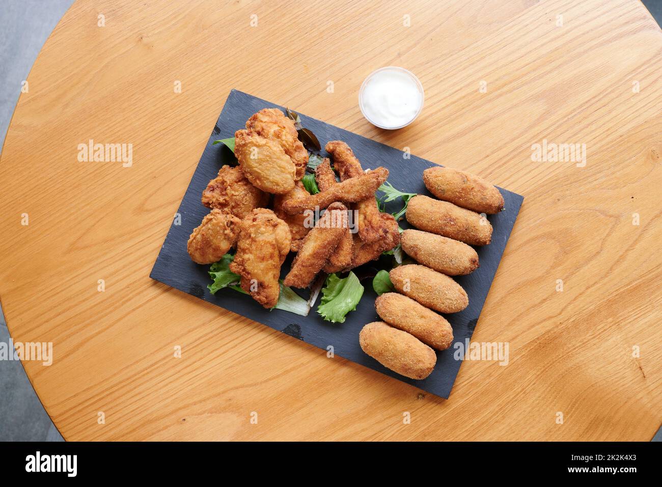 a various assorted american food Stock Photo