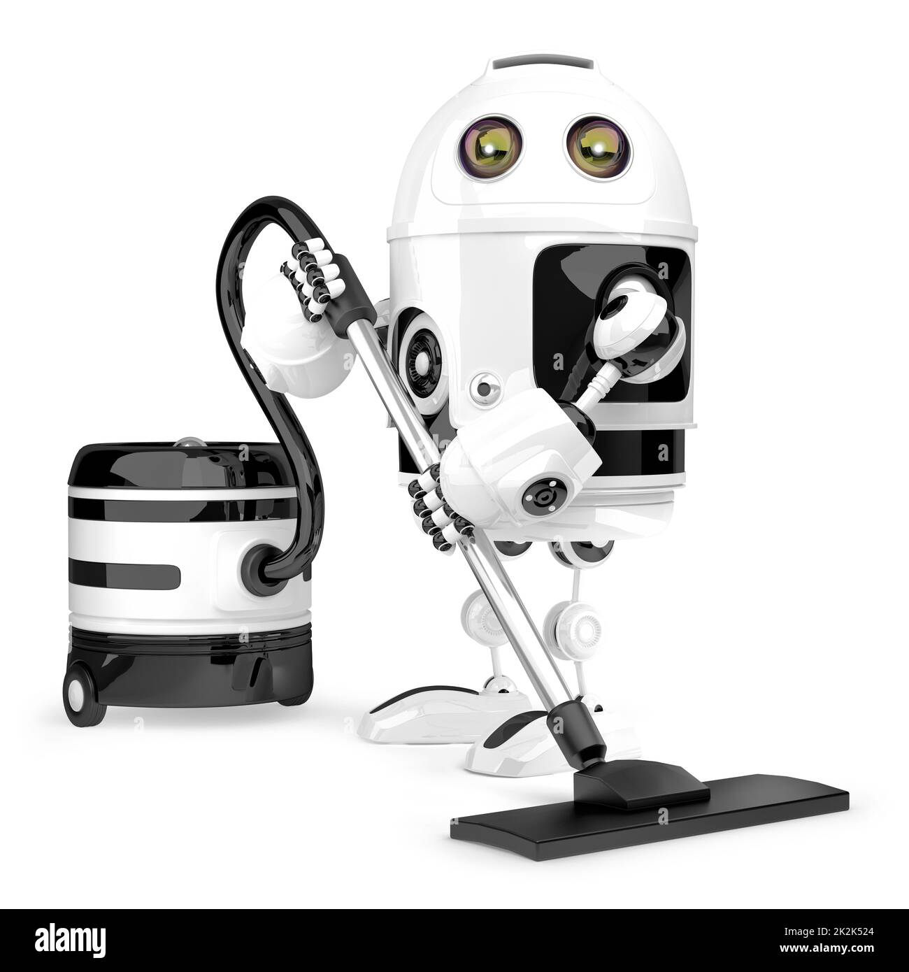 Robot cleaner. Technology concept. Isolated. Contains clipping path