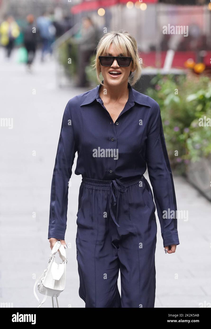 Ashley Roberts leaves Global Radio in London. Picture date: Friday September 23, 2022. Stock Photo