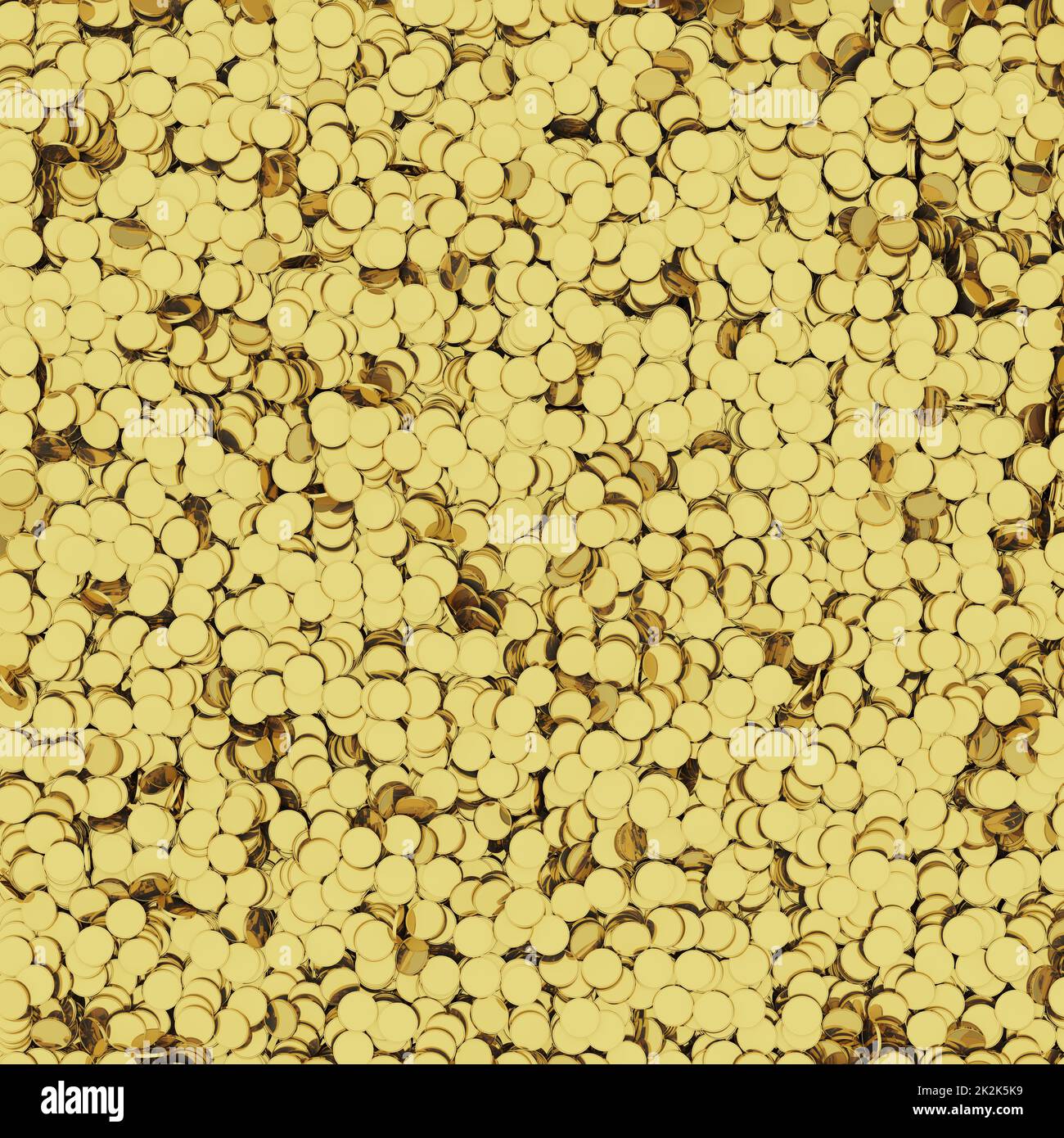 Golden coins background Stock Photo