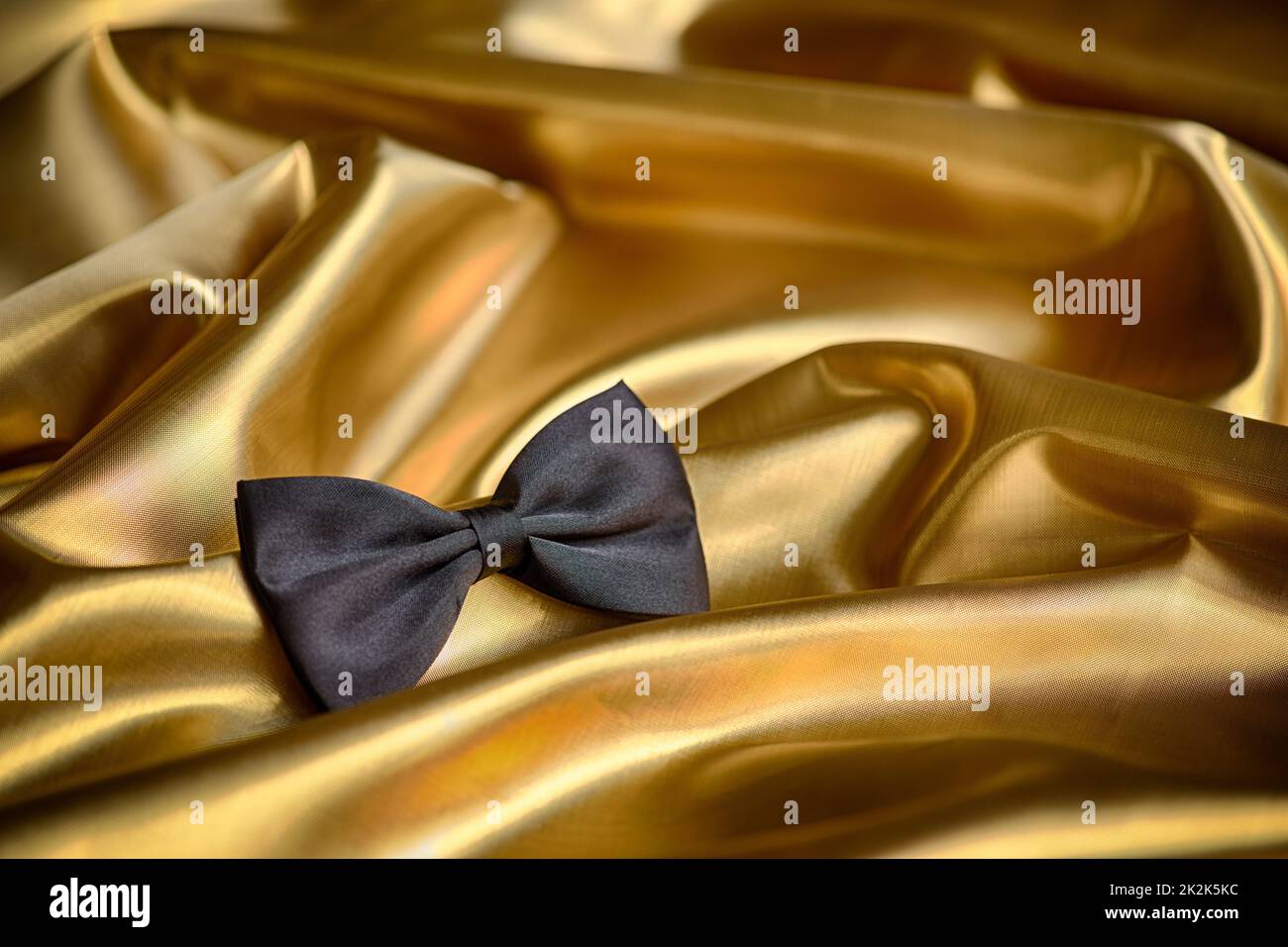 Black bow tie Stock Photo
