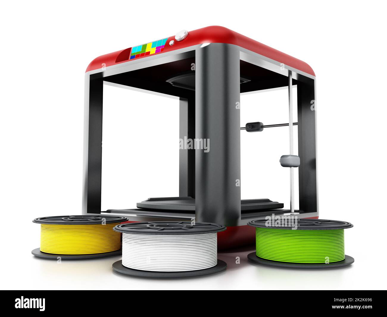 3D printer and spare filaments. 3D illustration Stock Photo Alamy