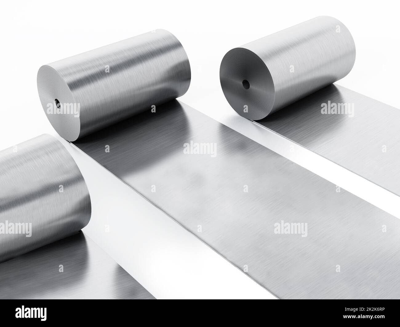 Corrugated metal sheets isolated on white background. 3D illustration Stock  Photo - Alamy