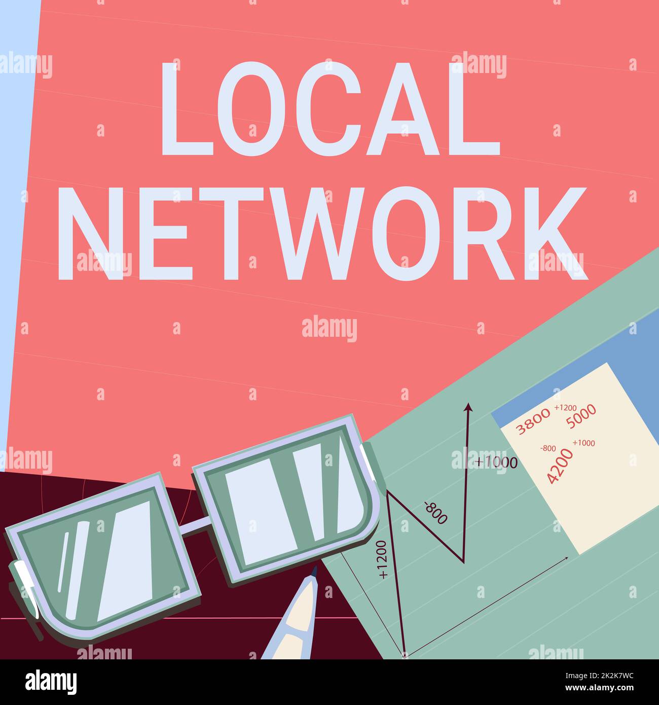 Handwriting text Local Network. Business concept LAN Radio