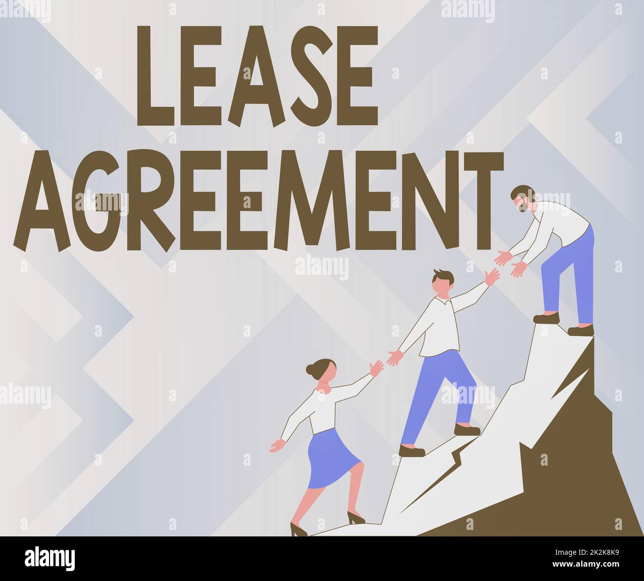 Text caption presenting Lease Agreement. Internet Concept Contract on ...