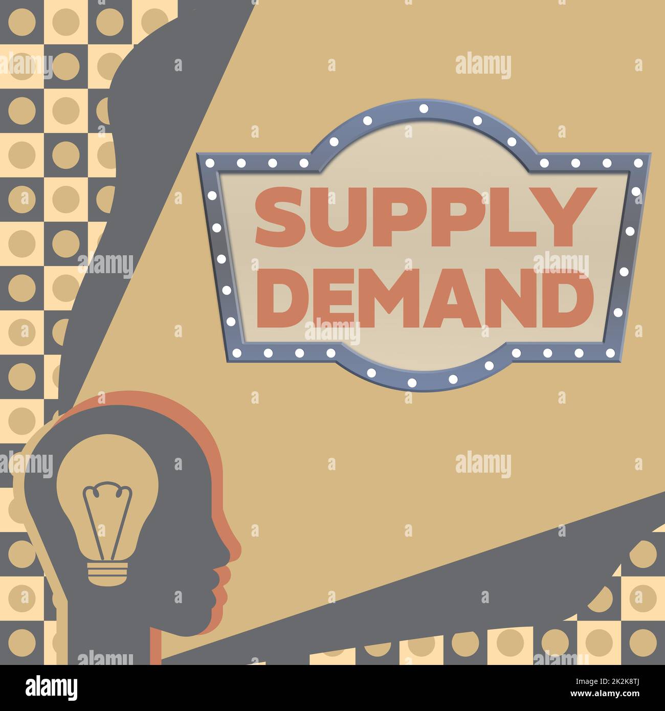 Text showing inspiration Supply Demand. Concept meaning Relationship