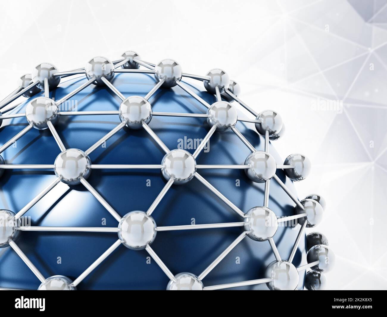 Wireframe polygonal sphere connected lines hi-res stock photography and ...