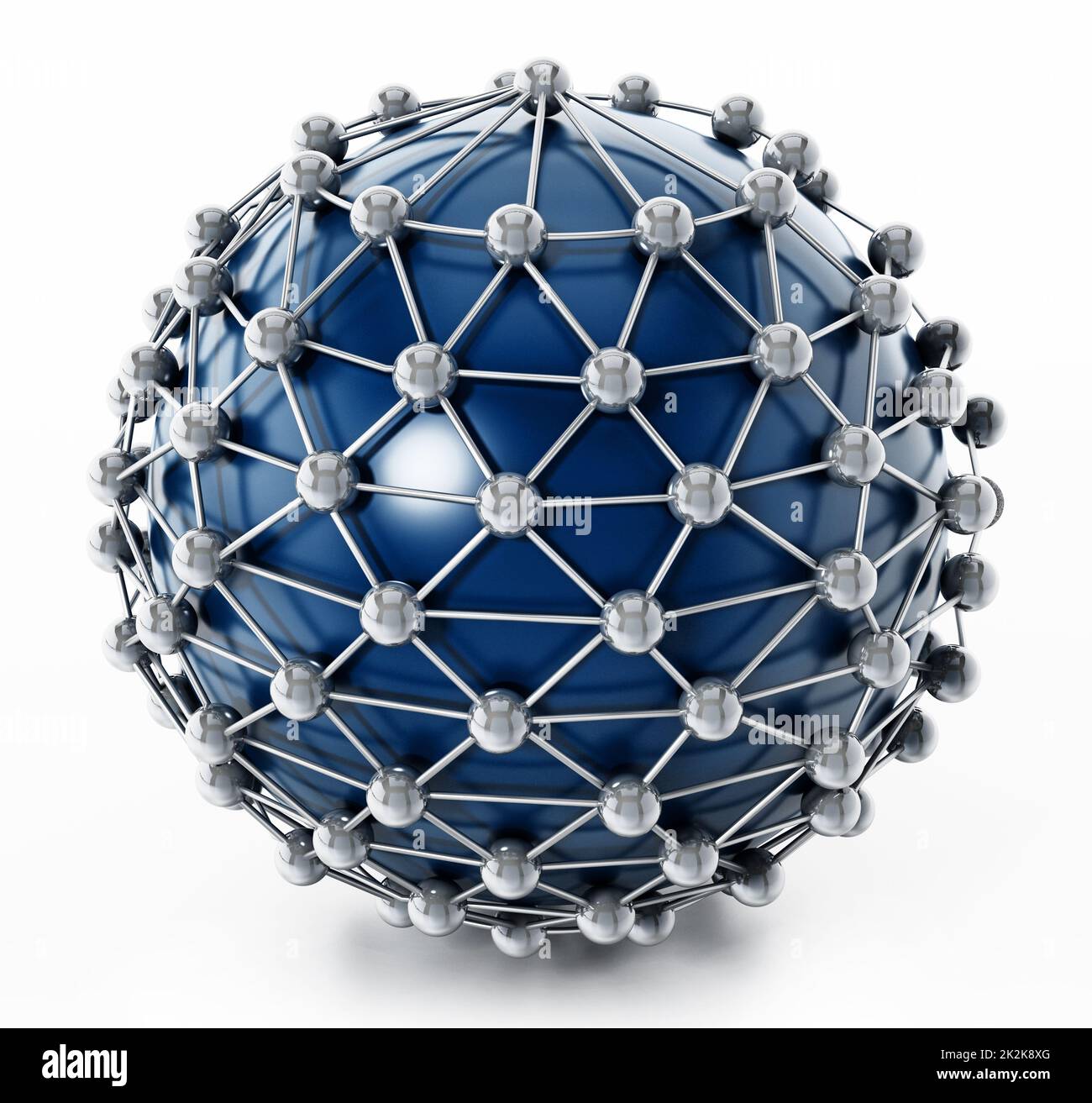Wireframe polygonal sphere connected lines hi-res stock photography and ...