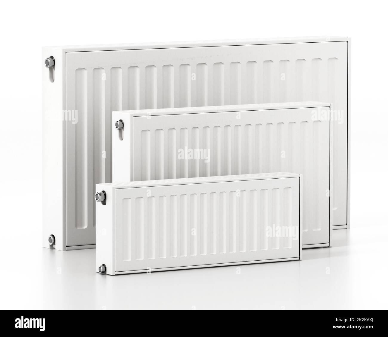 Radiator isolated on white background. 3D illustration Stock Photo - Alamy
