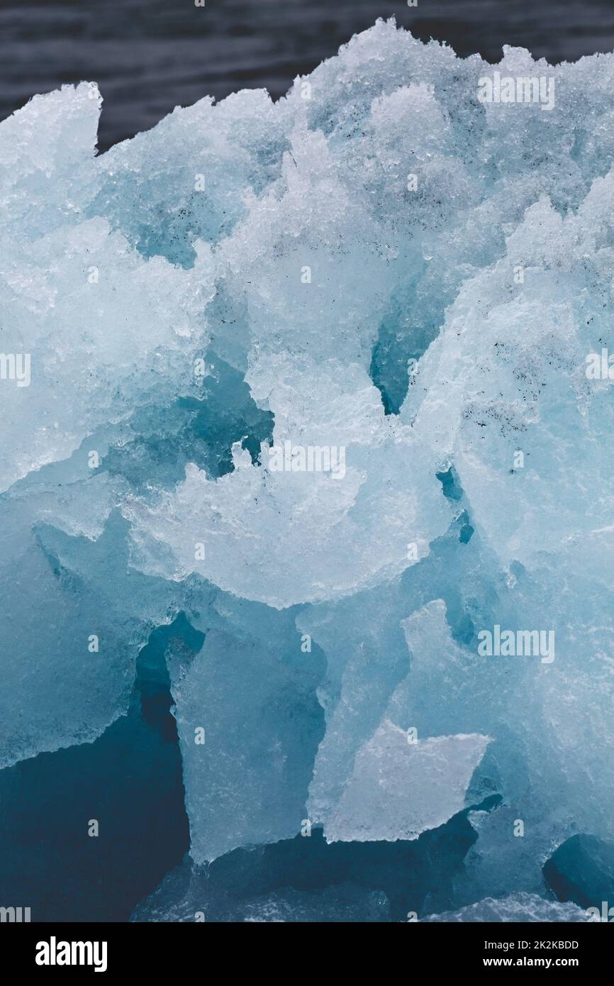 Block of glacier ice Stock Photo - Alamy