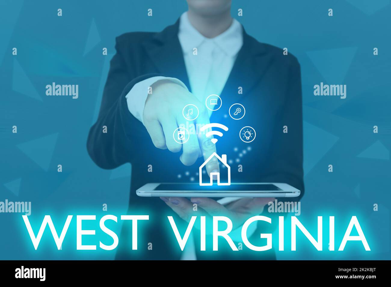Text showing inspiration West Virginia. Business idea United States of