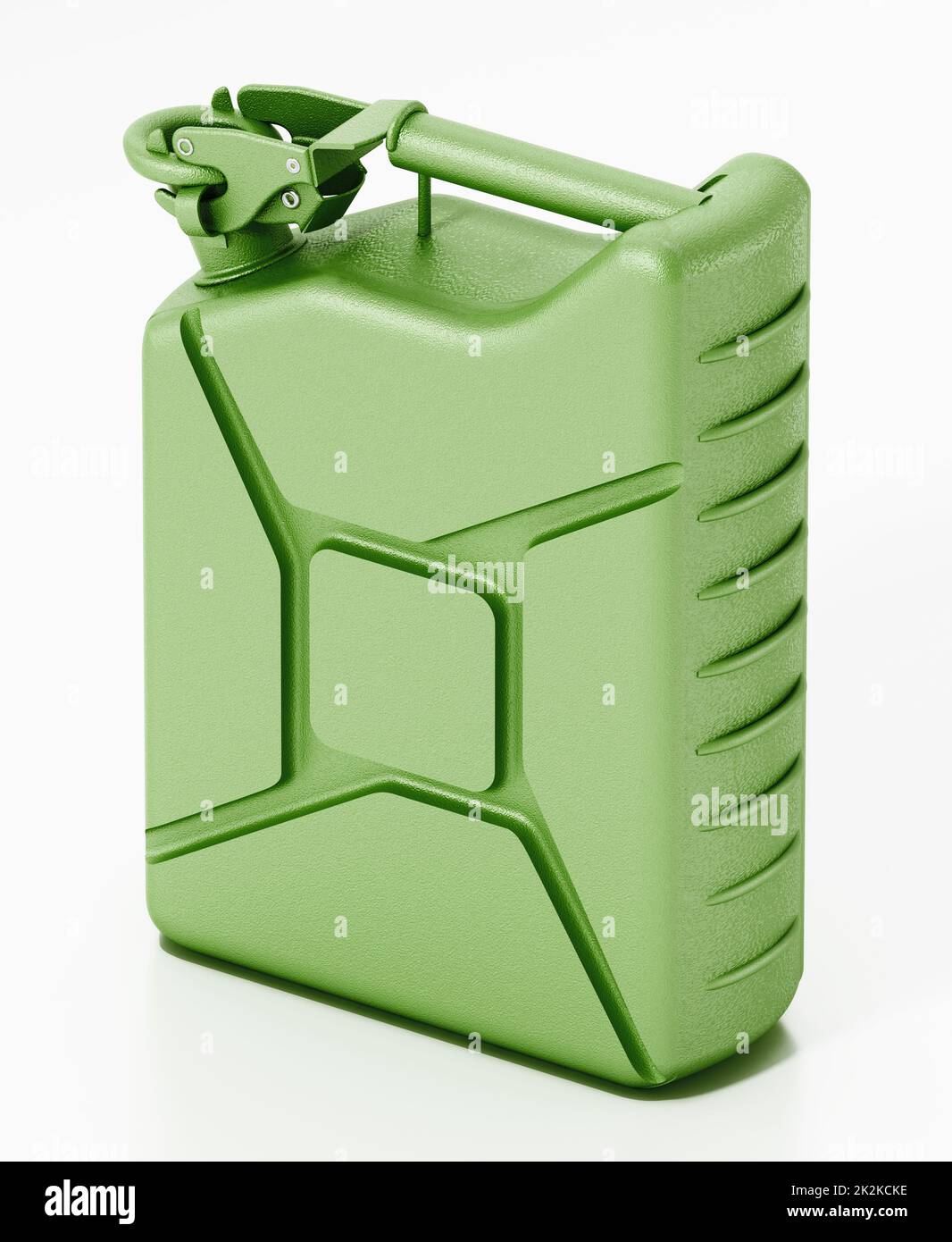 Vintage military gas canister isolated on white background. 3D