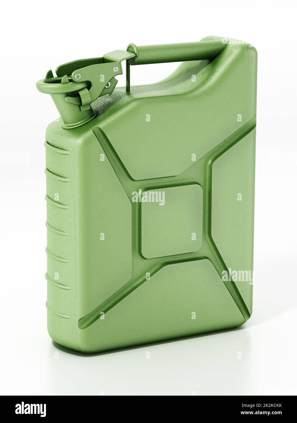 Vintage military gas canister isolated on white background. 3D