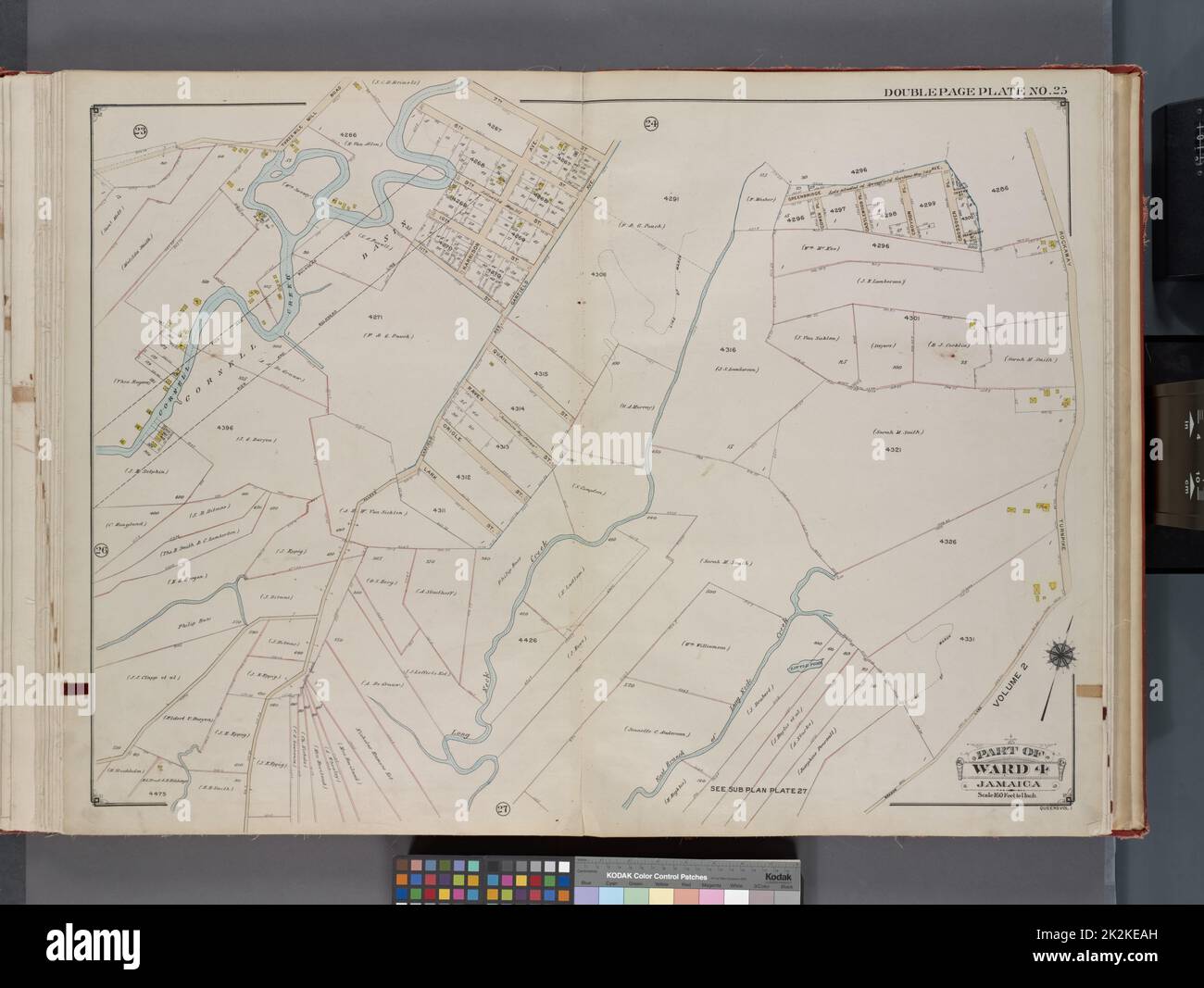 Cartographic Maps 1913 Lionel - Cartographic Maps 1913 Lionel Pincus And Princess Firyal Map Division Queens New York Ny Real Property New York State New York Queens Borough Queens V 1 Double Page Plate No 25 Part Of Jamaica Ward 4 Map Bounded By Three Mile Mill Rd 7th St Rockaway Tpk Meadow Ln Long Neck Creek Cornell Creek 2K2KEAH