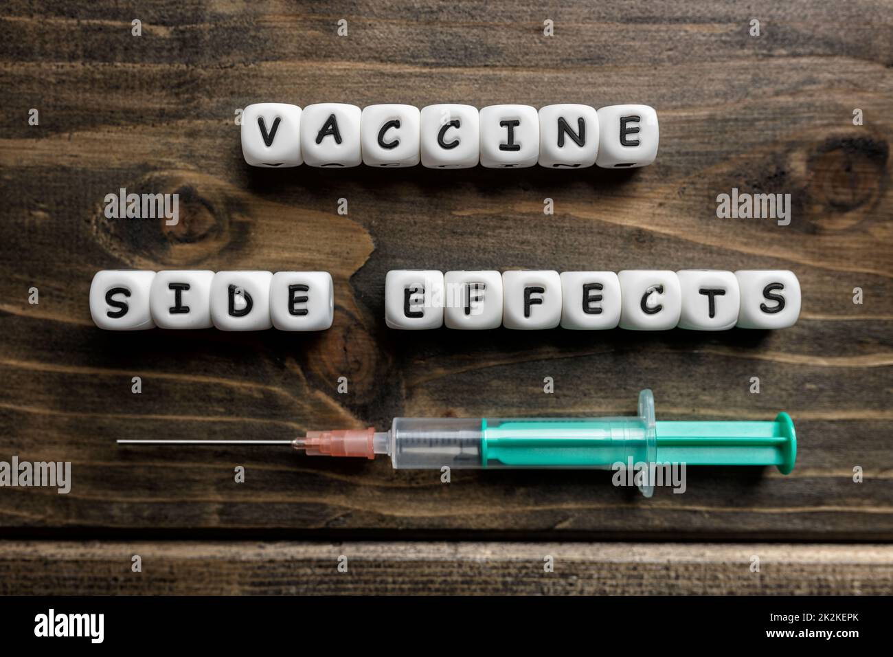 Corona virus Covid-19 vaccine text background Stock Photo