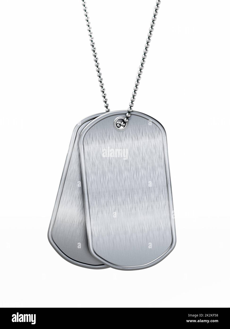 Stock Image Of Blank Dog Tags On A Chain Stock Illustration