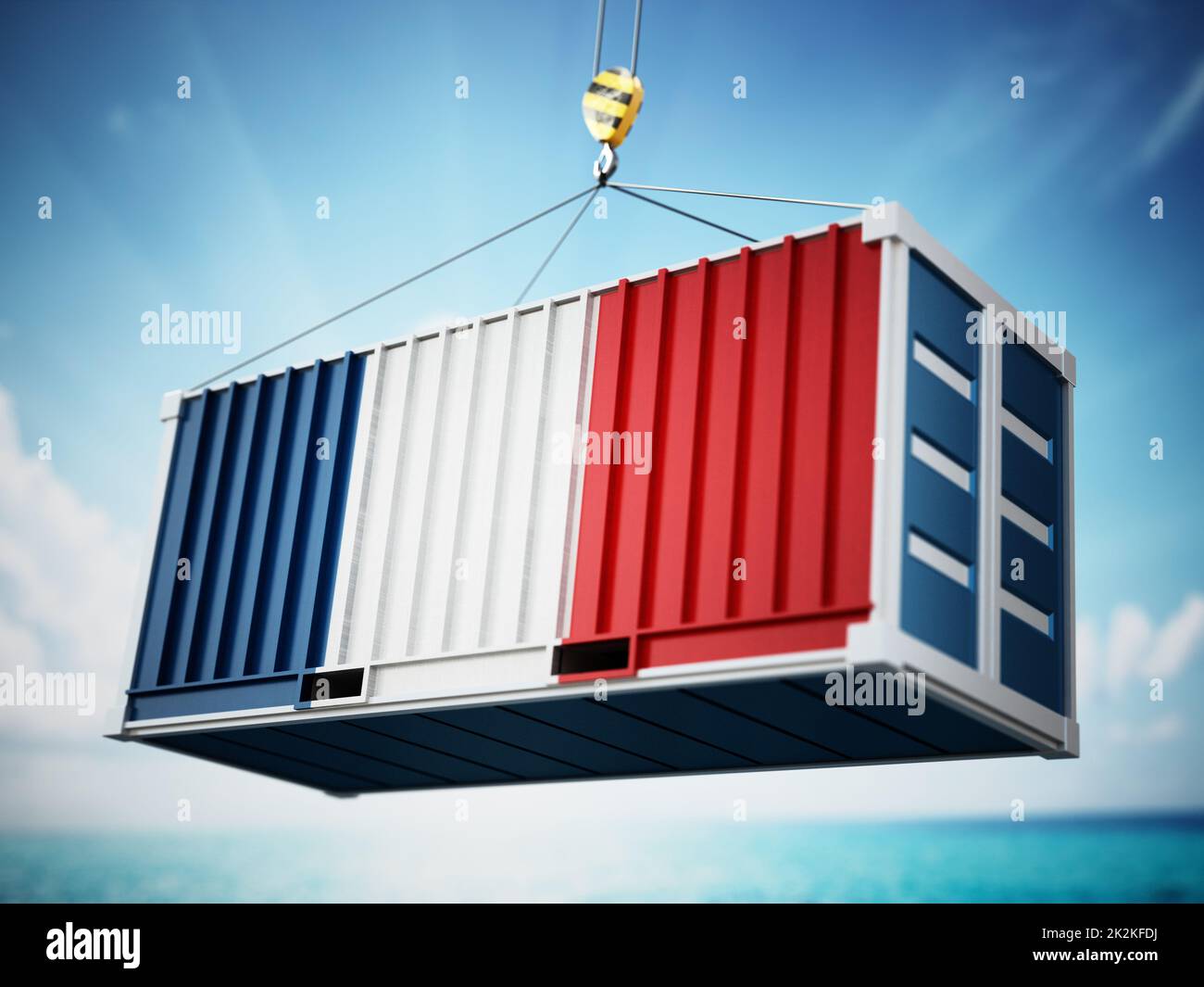 Cargo container flag france hi-res stock photography and images - Alamy