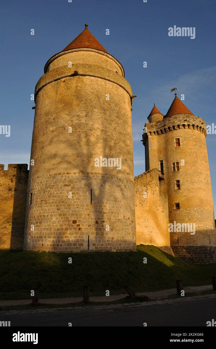 Castle of Blandy les Tours in Seine et Marne Stock Photo