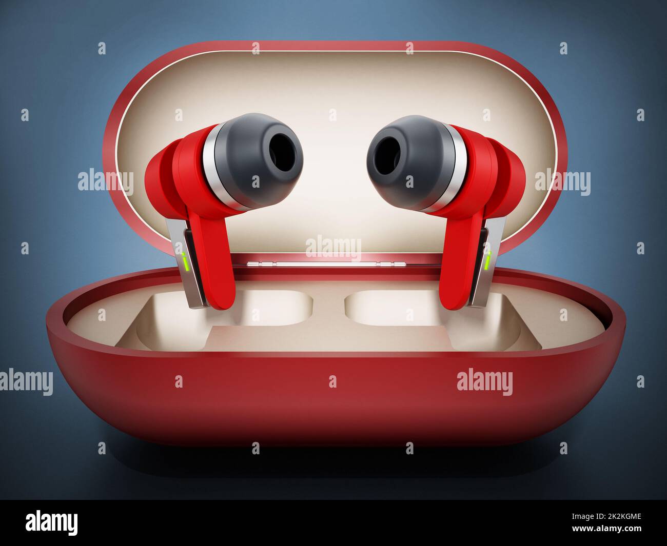 Generic bluetooth headphones in the box. 3D illustration Stock Photo ...