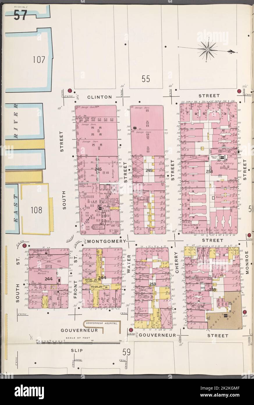 Map of gouverneur new york hires stock photography and images Alamy