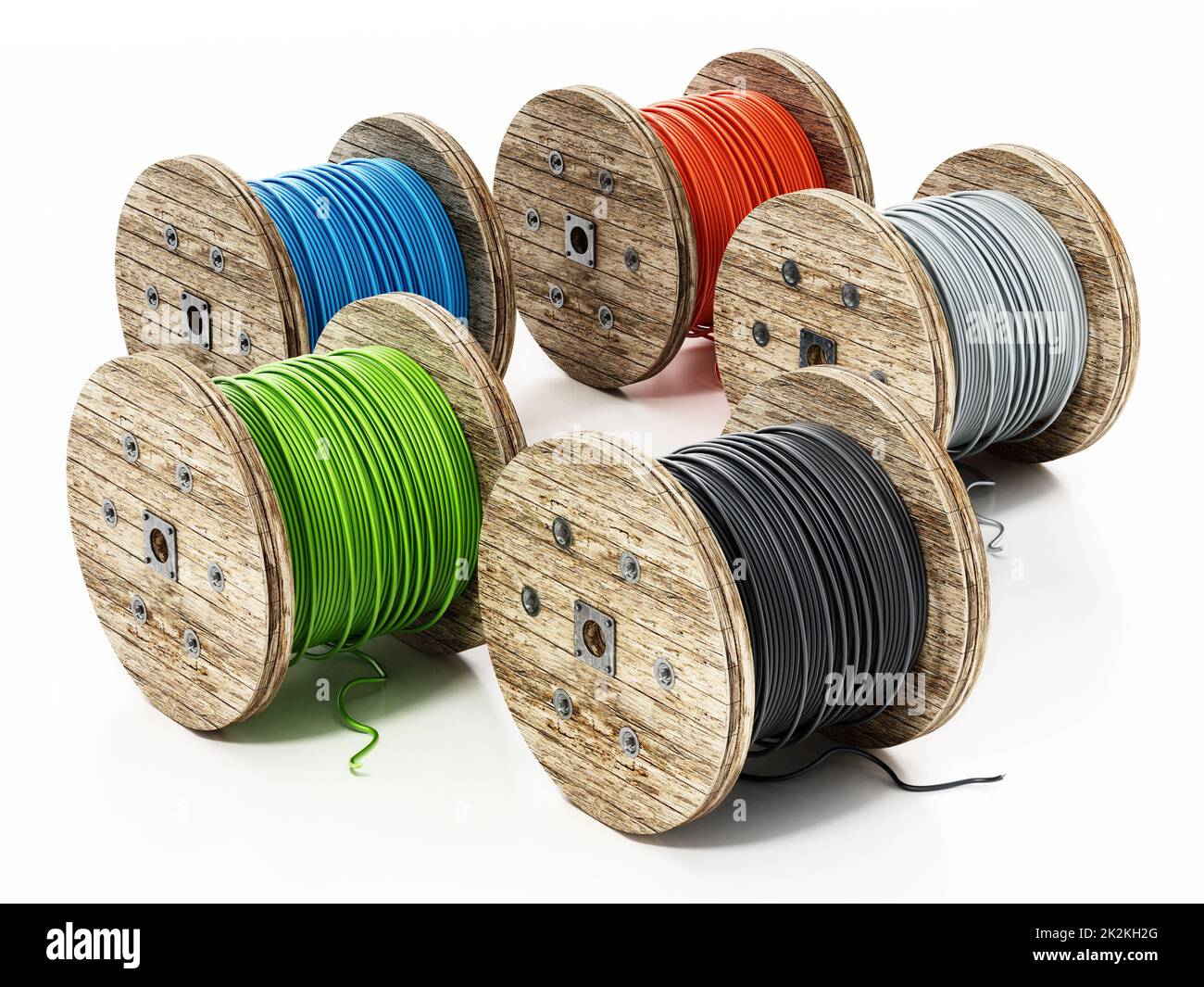 Copper wire reel - Stock Image - C013/2691 - Science Photo Library
