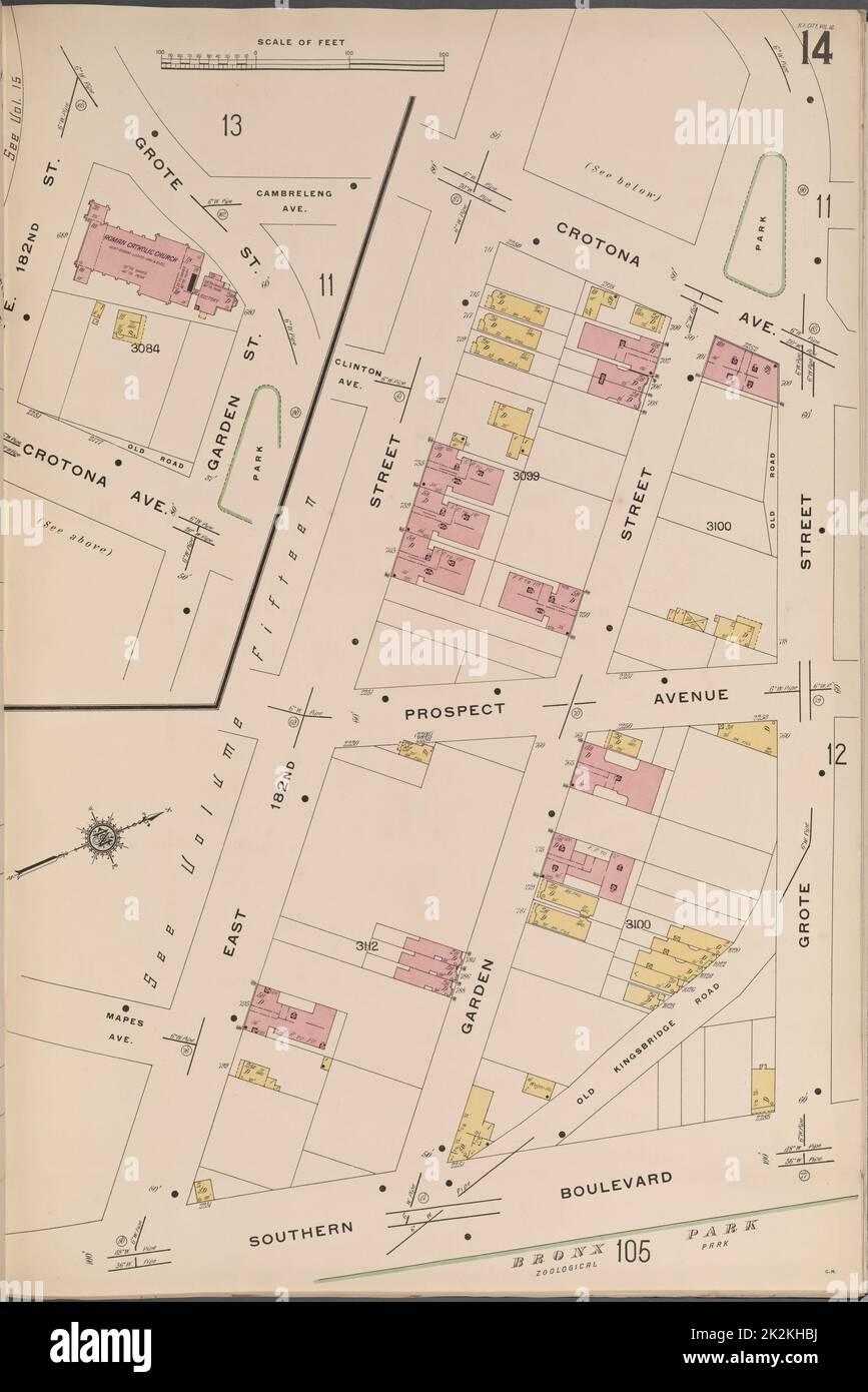 Maps. Lionel Pincus and Princess Firyal Map Division. Fire insurance , New York (State), Real property , New York (State), Cities towns , New York (State) Bronx, V. 14,