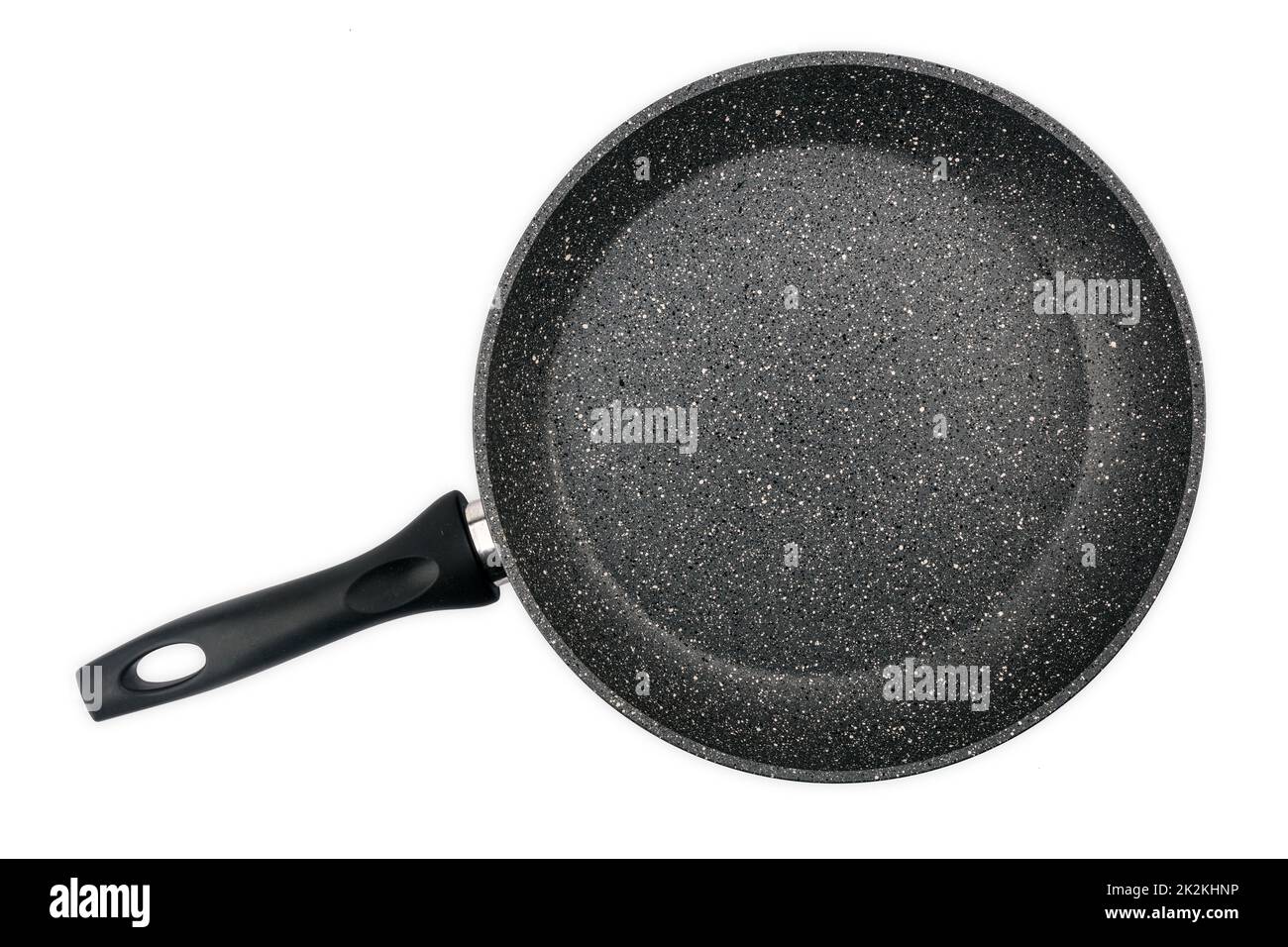Empty cooking pan isolated over white background Stock Photo