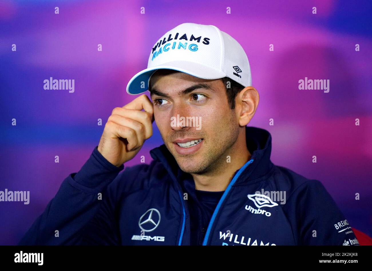 File photo dated 30-06-2022 of Williams' Nicholas Latifi. Williams have announced Nicholas Latifi will leave the British Formula One team at the end of the season. Issue date: Friday September 23, 2022. Stock Photo