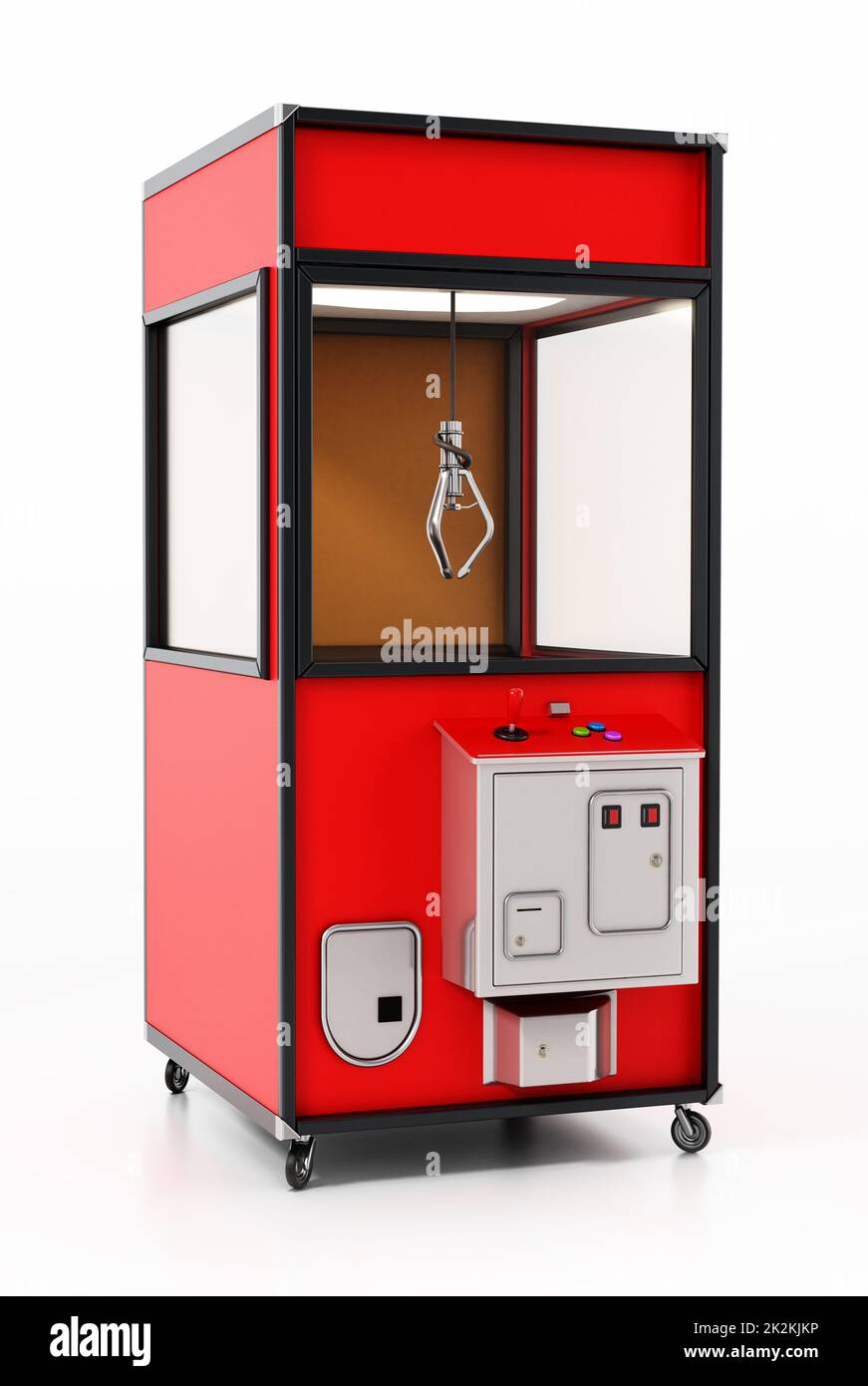 Toys vending machine with crane. 3D illustration Stock Photo