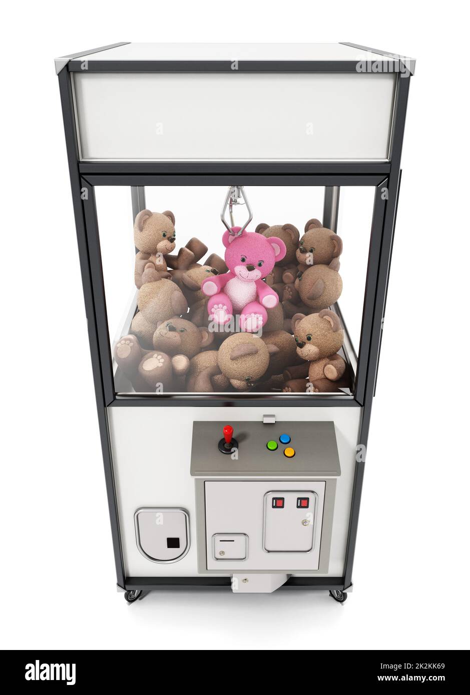 Toys vending machine with crane. 3D illustration Stock Photo