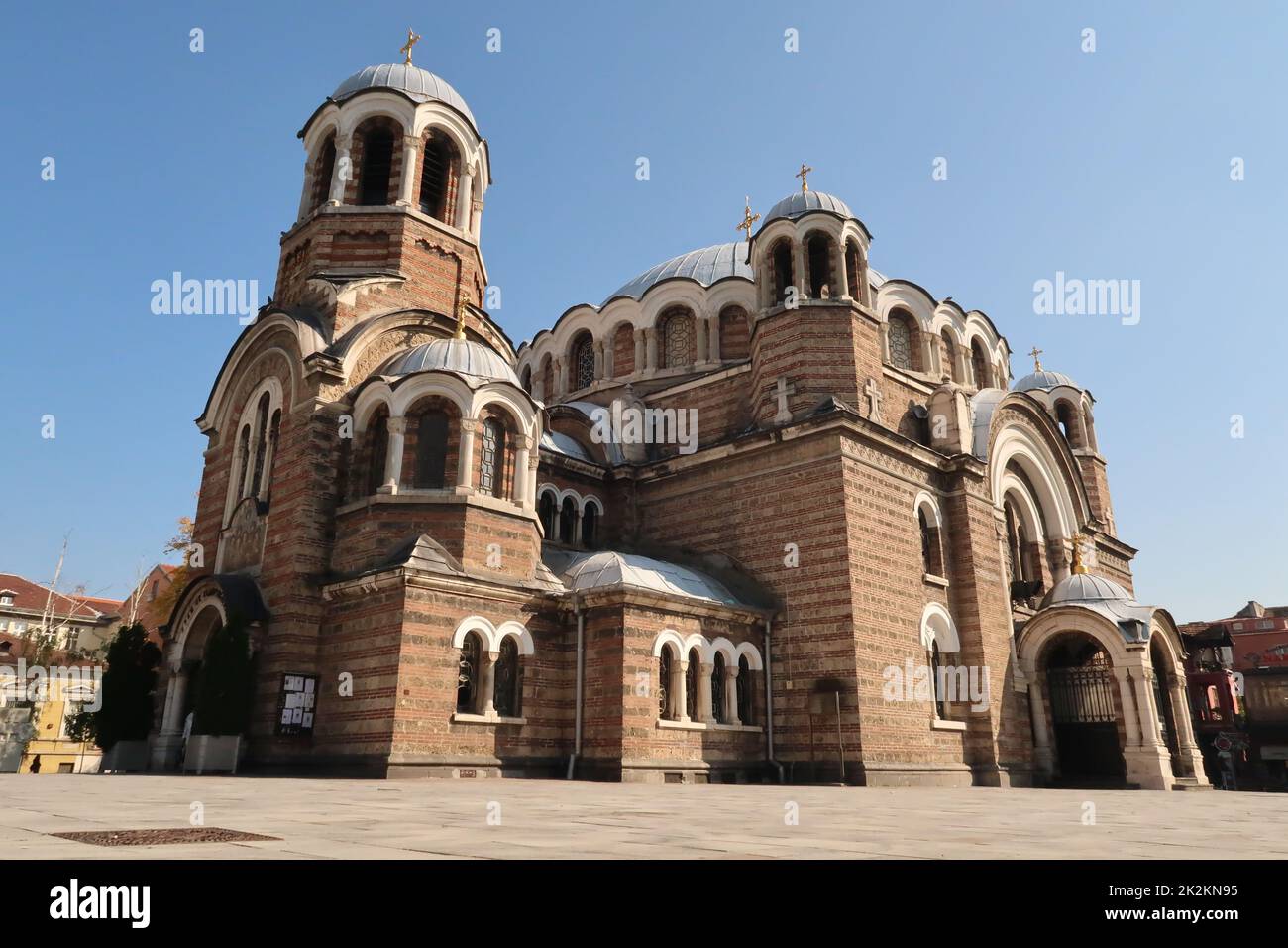 The Seven Saints Church in downtown Sofia Stock Photo