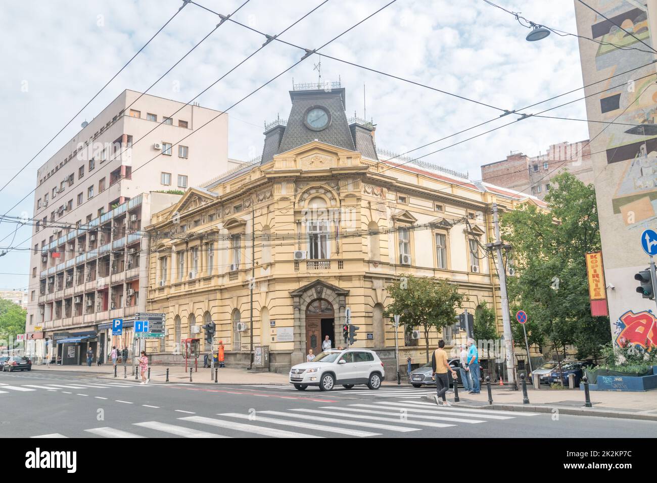 Belgrade, Serbia - June 7, 2022: Class lottery building (Zgrada Klasne lutrije). Stock Photo