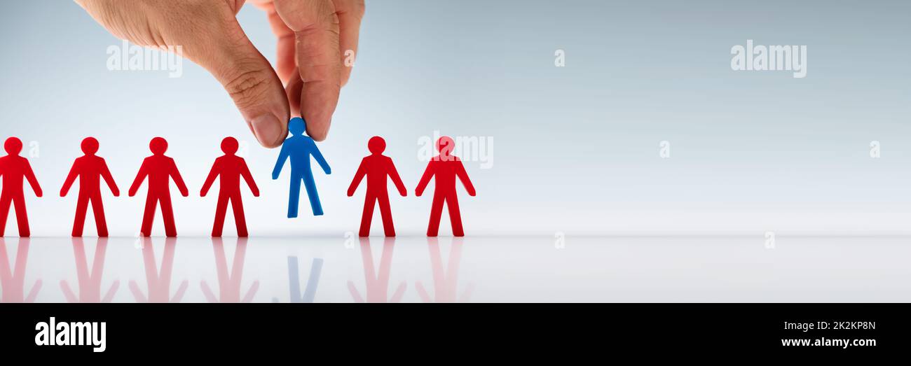 Hand Picking Ideal Job Candidate Stock Photo Alamy