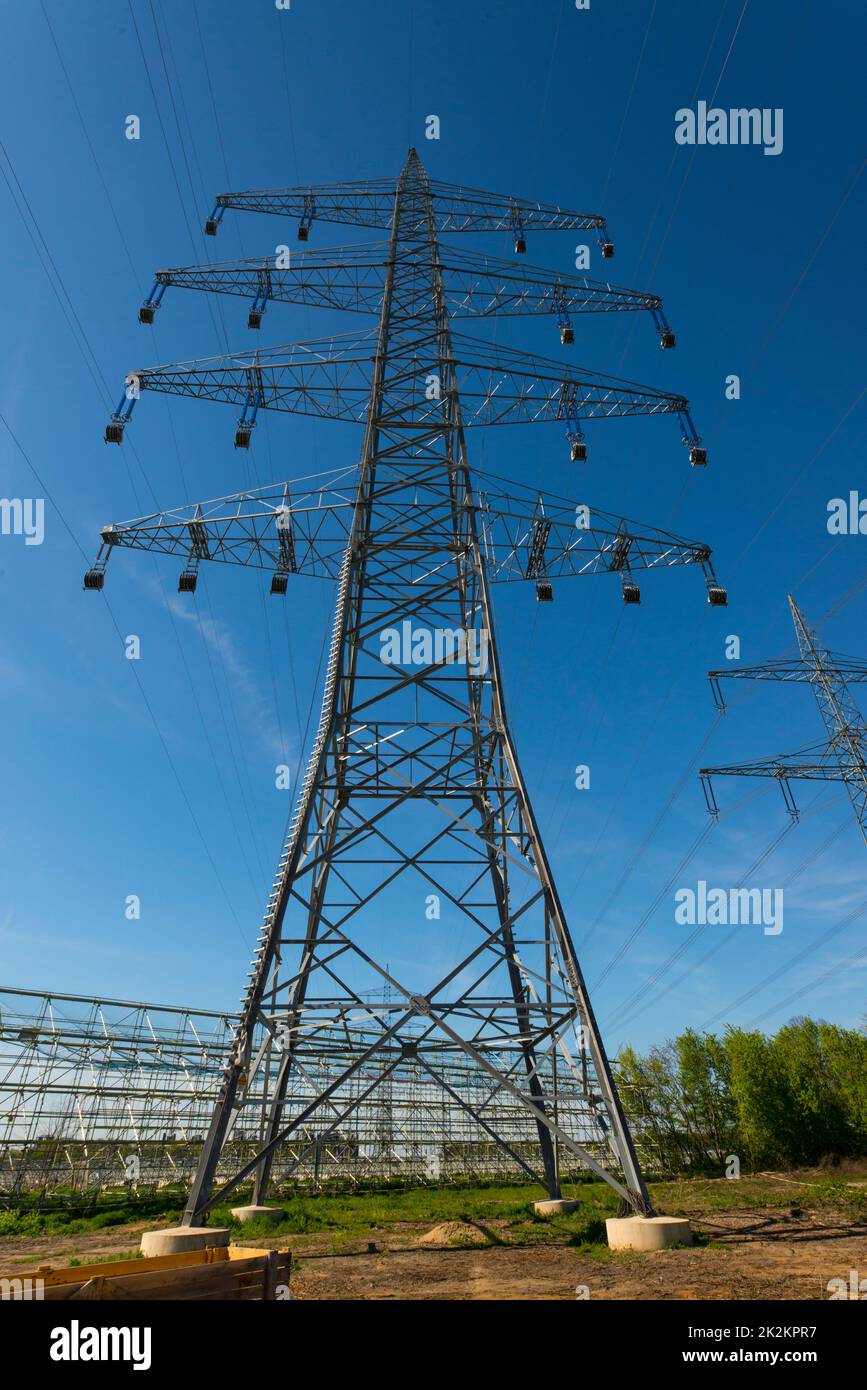 electricity transmission Stock Photo