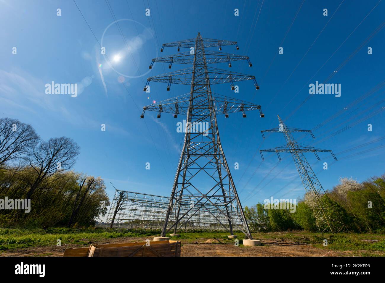 electricity transmission Stock Photo
