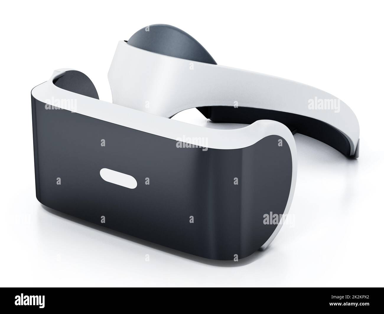 Virtual reality glasses isolated on white background. 3D illustration Stock Photo