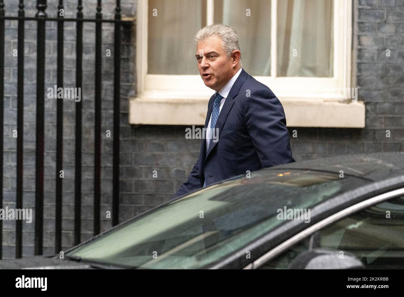London, UK. 23rd Sep, 2022. Brandon Lewis, Lord Chancellor and Secretary of State for Justice, arrives at a cabinet meeting at 10 Downing Street London. Credit: Ian Davidson/Alamy Live News Stock Photo