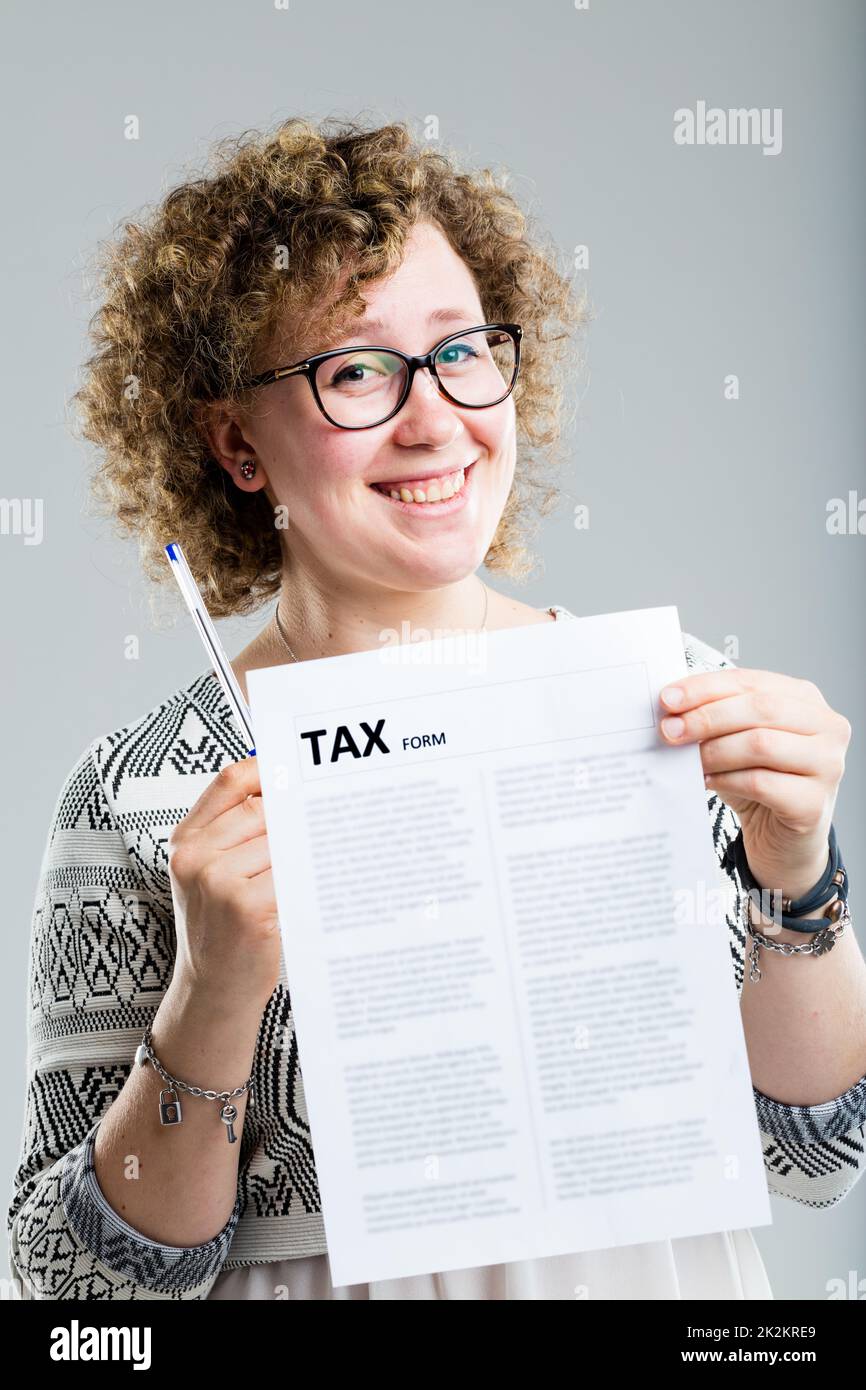 taxes are not a problem if you're experienced Stock Photo