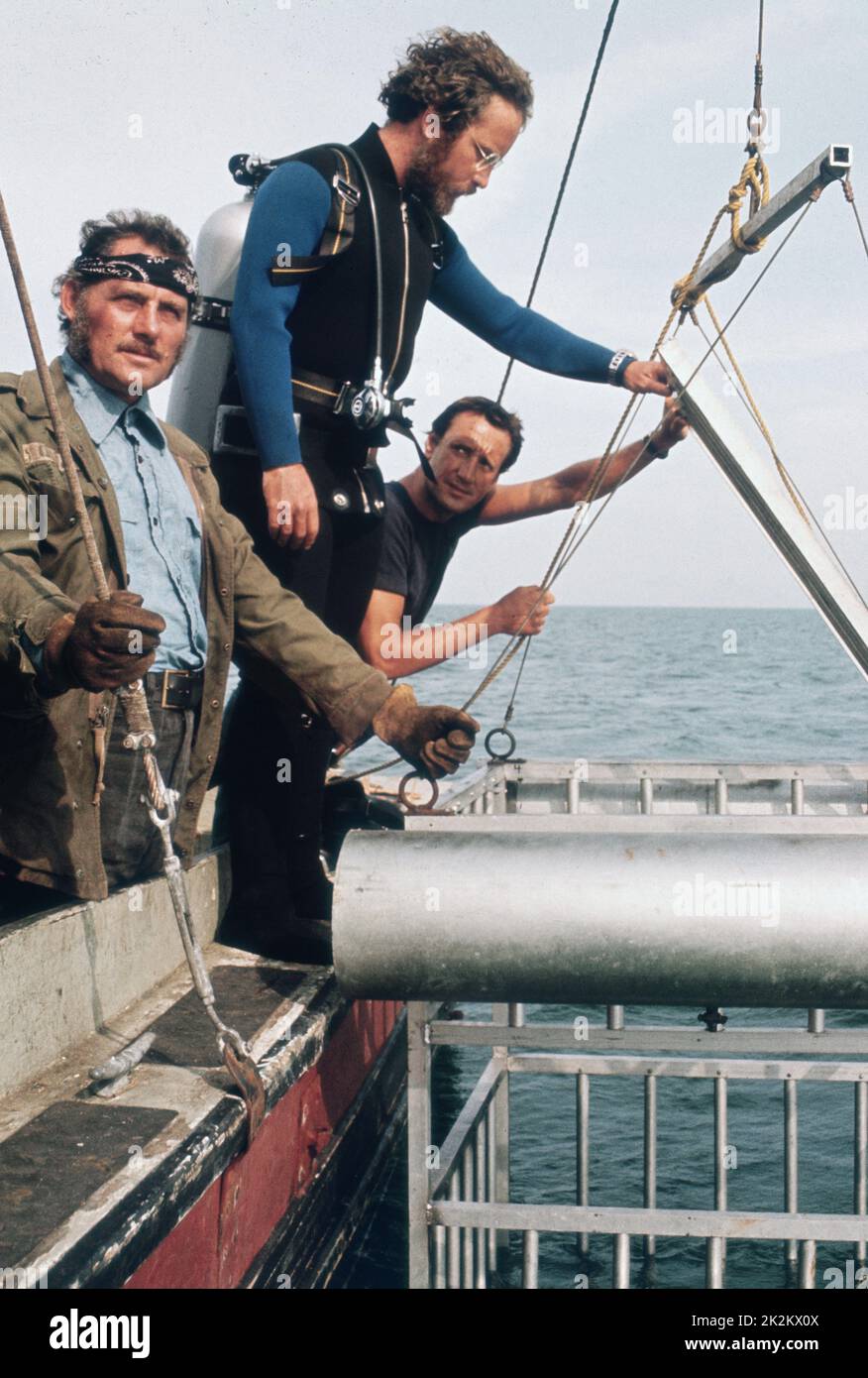 Jaws  Year: 1975 USA Robert Shaw, Richard Dreyfuss, Roy Scheider  Director: Steven Spielberg Stock Photo