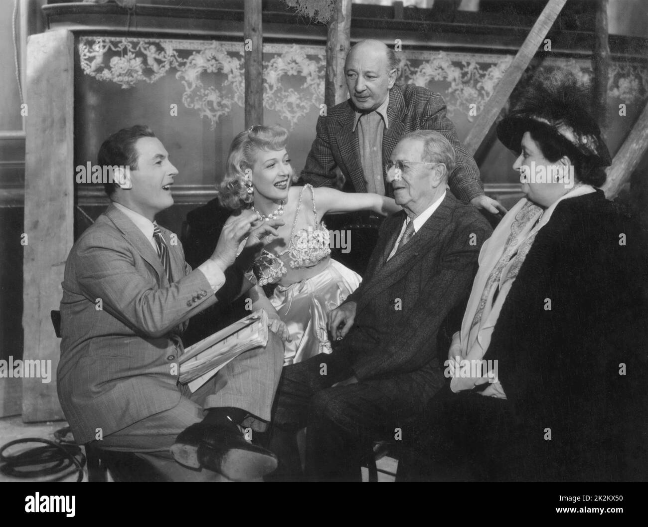 Valse brillante Director: Jean Boyer France, 1949 Lucien Baroux, Martha Eggert, Jean Boyer Shooting picture Stock Photo