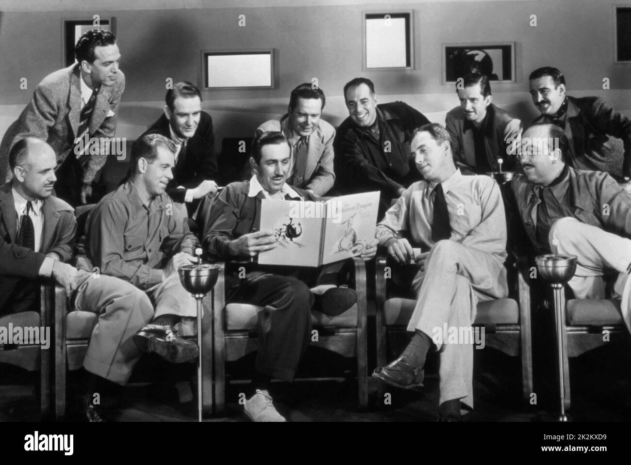 American animator and producer Walt Disney and his team Ca 1942 Stock Photo