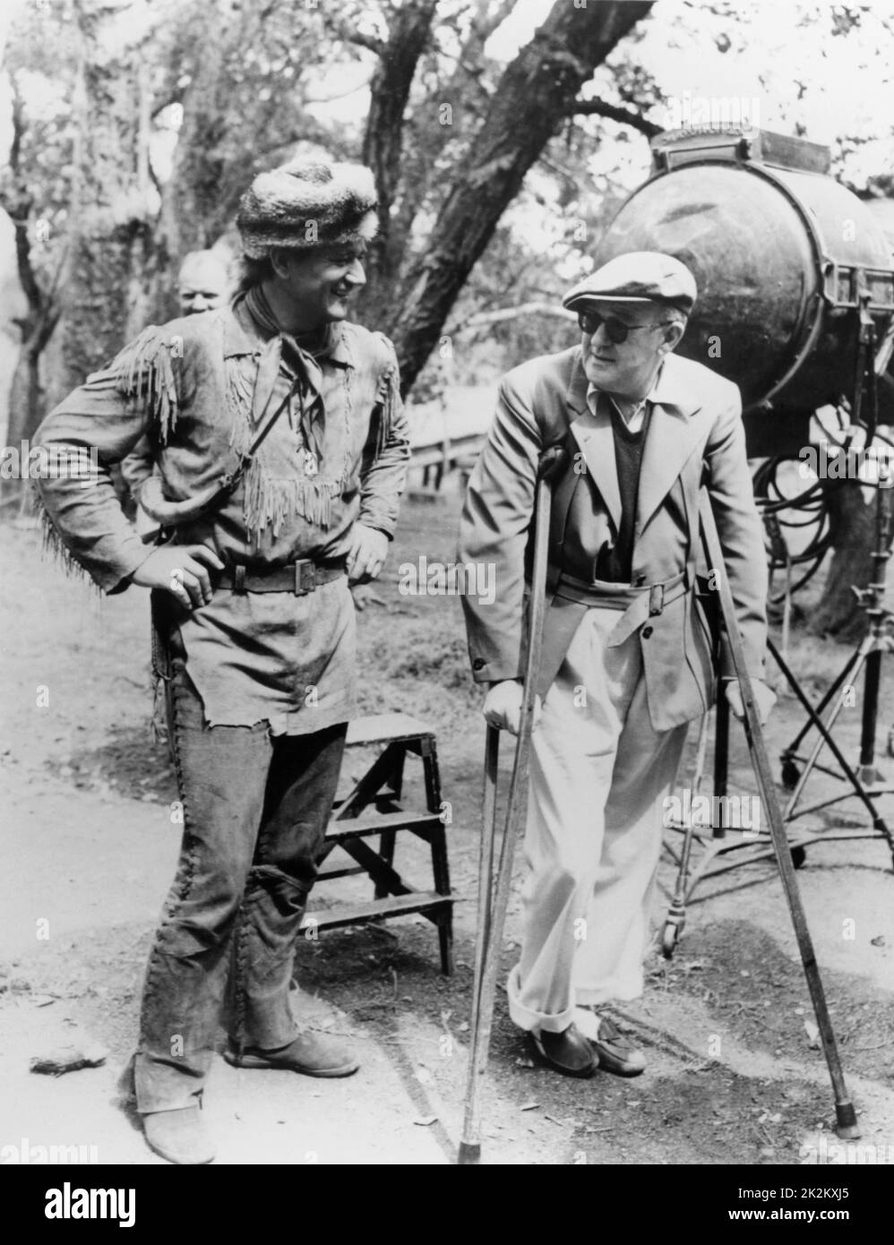 The Alamo Year : 1960 USA Director : John Wayne John Wayne, John Ford On the set Stock Photo