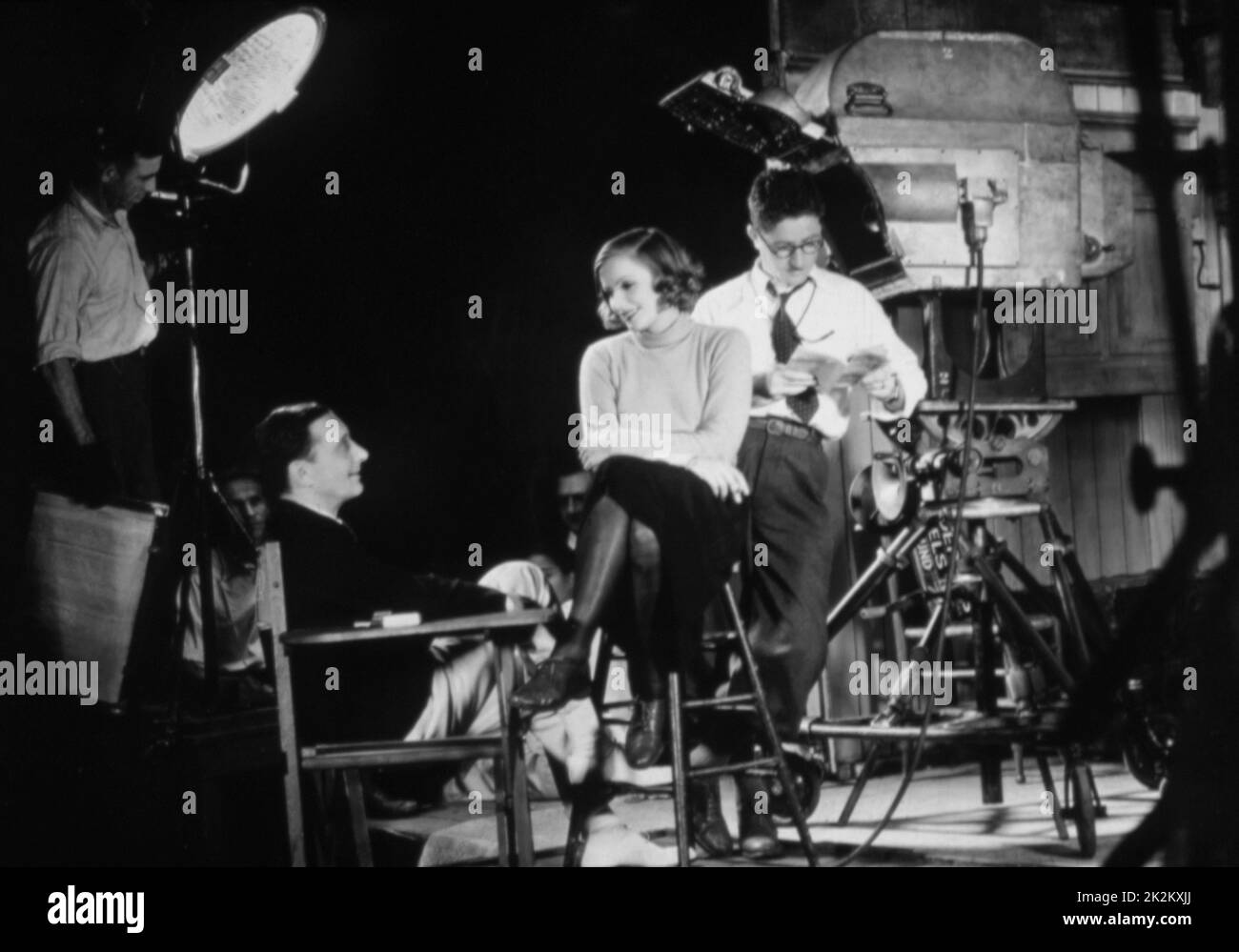 Anna Christie Year : 1930 USA Director : Jacques Feyder Greta Garbo Shooting picture Stock Photo