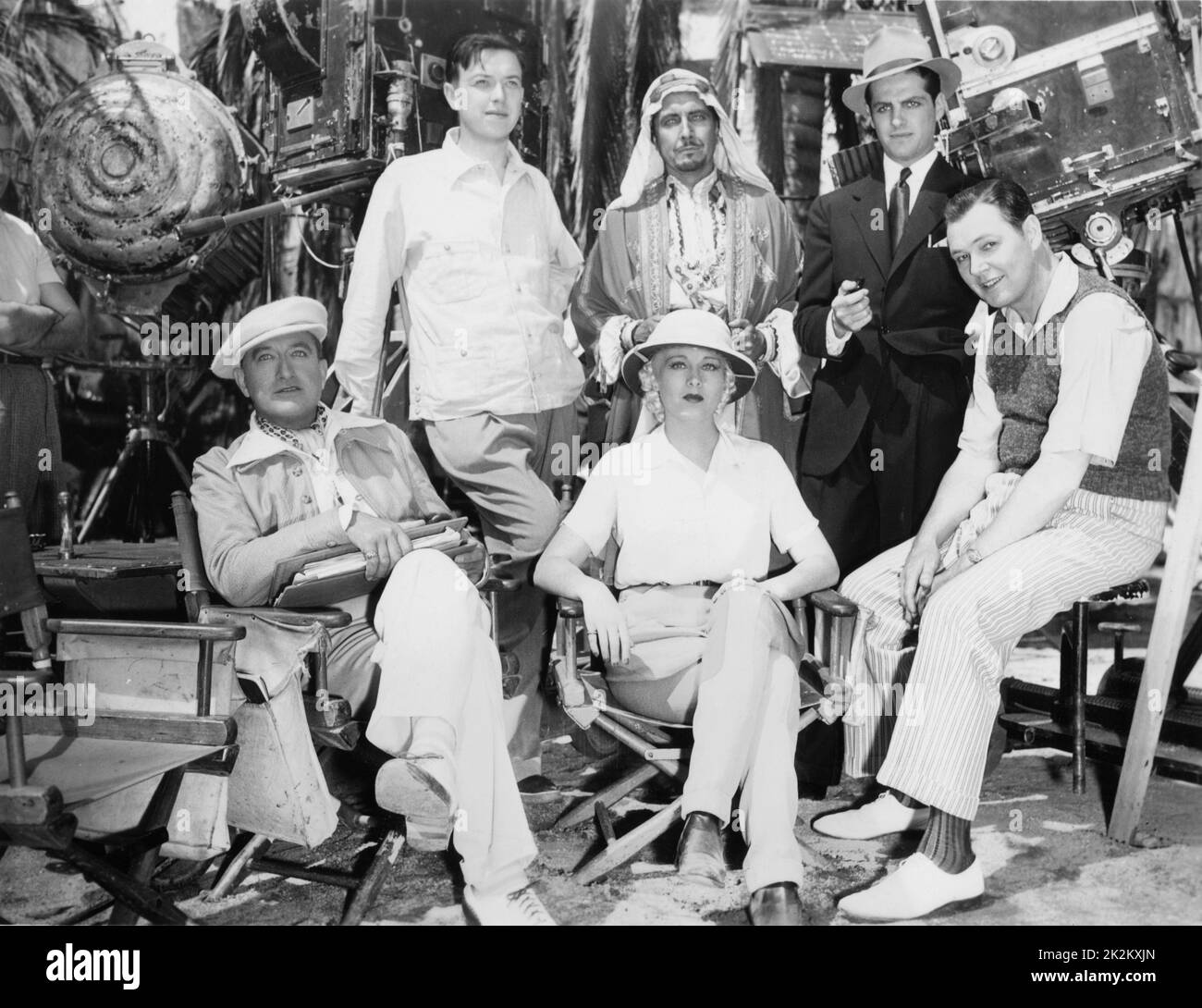 Hollywood Boulevard Year : 1936 USA Director : Robert Florey Francis X. Bushman, Charles Ray, Roy D'Arcy, Esther Ralston, Robert Florey, Robert Cummings Shooting picture Stock Photo