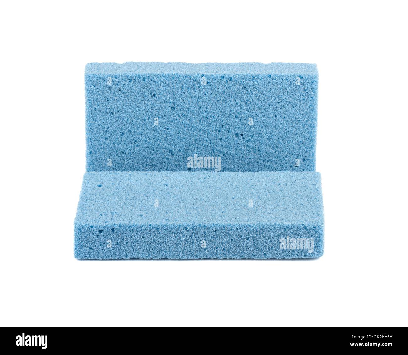 Two bars of hygienic pumice for foot skin care. Pumice from lat. pumex