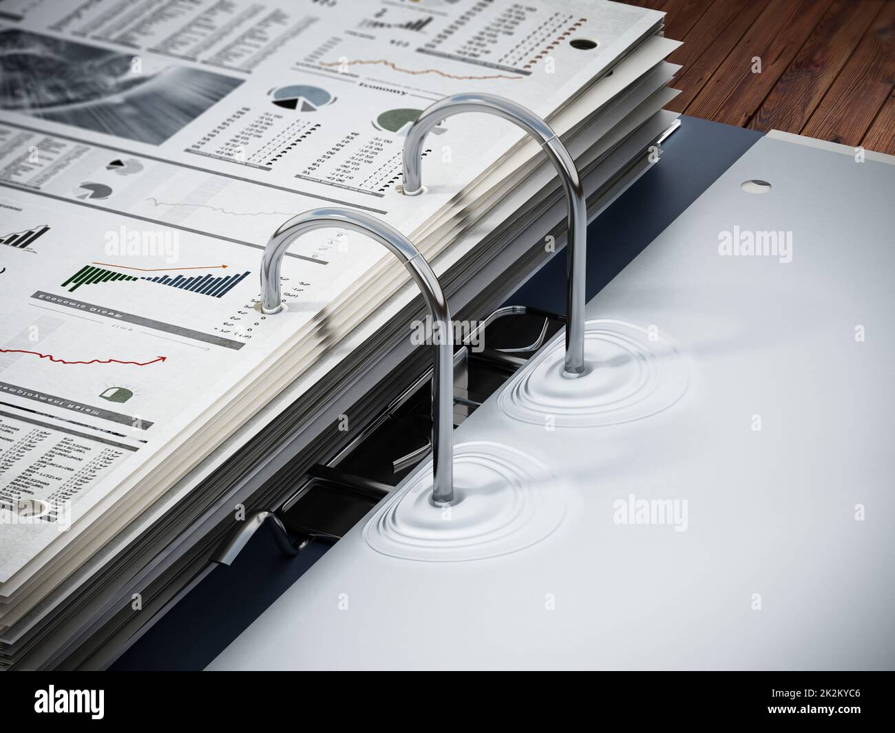 Document folder mechanism illustrated as swimming pool ladder. Business ...